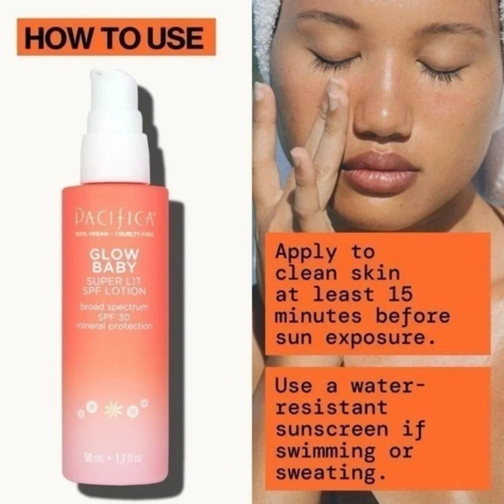 Pacifica‎ Glow Baby Vitamin C Face Mineral Sunscreen SPF 30 Brightening 1.7 oz